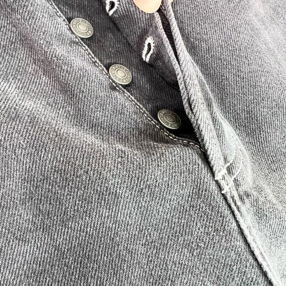 BOYISH Ziggy Jeans Women 27 Relaxed Straight Leg High Waist Black Carpenter - Picture 3 of 14